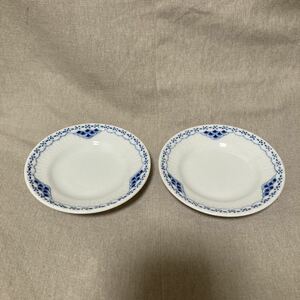 ロイヤルコペンハーゲン　プリンセス　豆皿　プレート　2枚　ブルー　皿　お皿