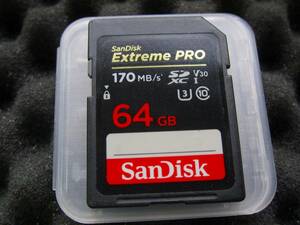 SanDisk(サンディスク) 64GB SDカード Extreme PRO UHSスピードクラス3 U3 V30 170MB/s