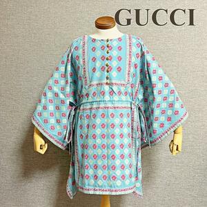 グッチ GUCCI ショートカフタンドレス SHORT KAFTAN DRESS 627309 20/21秋冬 レア Sサイズ