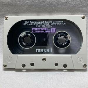 maxell Metal Capsule 100　マクセル メタルカセットテープ　Maxell Type IV Audio Cassette Tapes USED