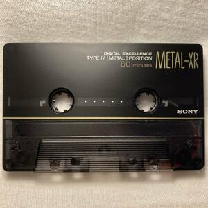 SONY　METAL-XR60 メタルポジション TYPE Ⅳ　ソニー　メタルカセットテープ　METALPOSITION Cassette Tape japan　USED