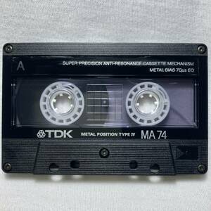 TDK MA74　メタルカセットテープ　 metal bias Cassette Tape Type IV METAL Position Japan USED