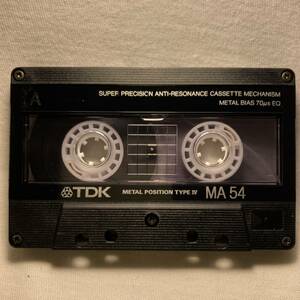 TDK MA54　メタルカセットテープ　 metal bias Cassette Tape Type IV METAL Position Japan USED