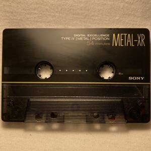 SONY　METAL-XR　46　 METAL POSITION TYPE Ⅳ　ソニー　メタルカセットテープ　metal Cassette Tape Type IV METAL Position Japan USED