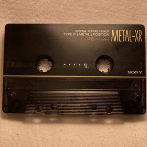 SONY　METAL-XR46 メタルポジション TYPE Ⅳ　ソニー　メタルカセットテープ　METALPOSITION Cassette Tape japan　USED