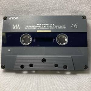 TDK MA46　メタルカセットテープ　 metal Cassette Tape Type IV METAL Position Japan USED