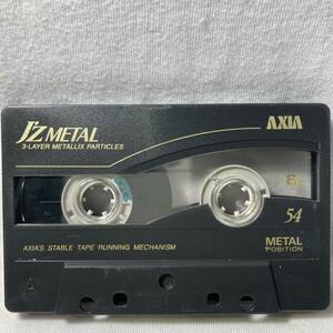 AXIA Jz METAL 54■アクシア　メタルカセットテープ■metal Cassette Tape Type IV ■METAL Position Japan USED 