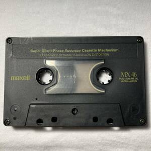 maxell MX46　メタルポジション　マクセル　カセットテープ　Metal PositionTYPE IV　METALPOSITION Cassette Tape　japan　USED