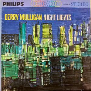 美再生！米オリジLP！高音質 MASTERDISK 刻印！Gerry Mulligan / Night Lights 1963年 PHILIPS Philips PHS 600-108 Jim Hall Art Farmer