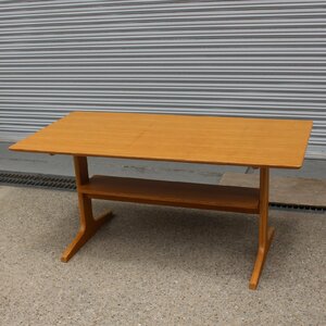 T099 無印良品 MUJI ダイニングテーブル 天然木 テーブル オーク材 幅130㎝ 木製 コンパクト シンプル リビング 