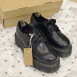 【Dr.Martens】★未使用★ ドクターマーチン 革靴 2ホールシューズ 厚底 レザー 黒 ブラック レディースシューズ UK3 EU36