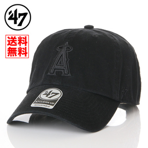 【新品】47BRAND ロサンゼルス エンゼルス 帽子 黒 ブラック A キャップ 47ブランド メンズ レディース 送料無料 B-RGW04GWSNL-BKB