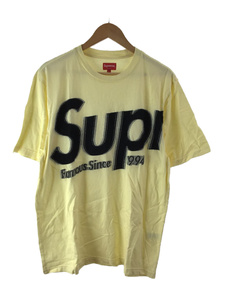 Supreme◆21SS/Intarsia Spellout S/S Top/Tシャツ/L/コットン/YLW