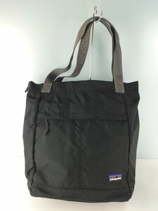 patagonia◆トートバッグ/ナイロン/BLK