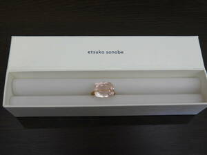 etsuko sonobe☆エツコソノベ K20 ローズクオーツ リング 指輪 極美品！