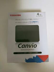 TOSHIBA ポータブルHDD HD-TPA4U3-B 　新品未使用！送料無料！