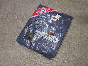 ビンテージ80s●DEADSTOCK FRUIT OF THE LOOMコットンポケットTシャツ紺size L●220724i1-m-tsh-pl 1980sデッドストックフルーツ無地