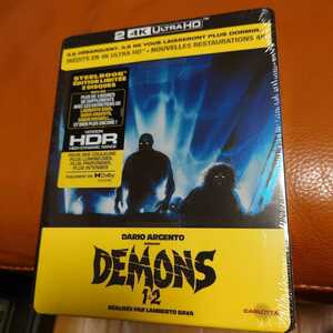 【最新4Kレストア版！】デモンズ 1&2 4K UHD Blu-ray 2枚組 スチールブック仕様 欧州版 Demoni　新品未開封