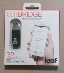 A777-10【未開封】Leef iBridge iPhone＆iPad用 Lightning USBメモリ 32GB ブラック【送料無料】