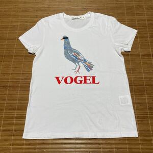 UNDERCOVER アンダーカバー VOGEL 鳥 グラフィック プリント Tシャツ ホワイト 2 M レディース ウィメンズ