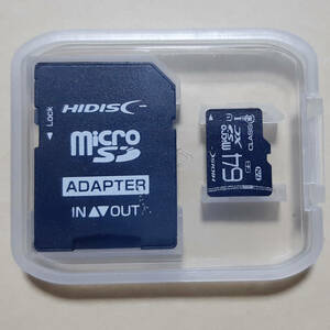【送料無料】microSDXCカード64GB Class10バルク品 microSDマイクロSD SDカード変換アダプター スマホメモリーカード ニンテンドースイッチ
