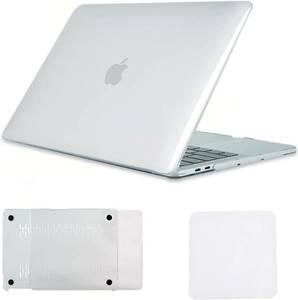 Haoea MacBook Pro 13インチ ケース カバー 対応 クリスタル透明 薄型 放熱穴 落下防止耐傷 全面保護 パソコンケース + クリーニングクロス
