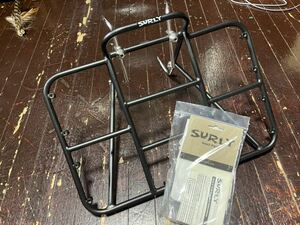 SURLY 24-pack front rack (black) パック　ラック　サーリー　補強パーツ付き　グラベル　ファットバイク　サイクリング