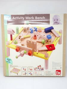 Im TOY カーペンターテーブル Activity Work Bench 木のおもちゃ 大工 知育玩具 ZZOTIEKM