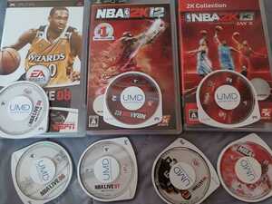 NBA 2K12　「NBA LIVE 06-09」バスケ7本セット　PSPソフト