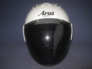 【ジャンク品】Arai アライ ヘルメット オンロード ジェットヘルメット シールド オートバイ SZ Ram4 Mサイズ 57～58㎝