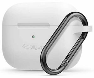 【Spigen】 Apple AirPods Pro ケース カラビナ リング 付き シンプル シリコン 収納ケース 軽量 キズ防止 防塵 衝撃 吸収 ワイヤレス充電