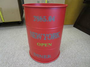 スチールフリードラム　ドラム缶　アメリカンビンテージ　インテリア雑貨　ゴミ箱　ダストボックス