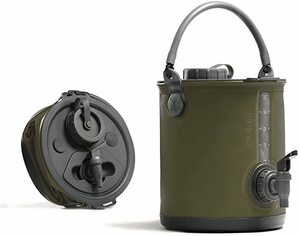 【COLAPZ コラプズ】Colapz Collapsible Water Carrier & Bucket 2 in 1 Kit 折り畳み ジャグ キャリアー オリーブドラブ【新品】