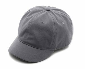 [ハベリィ] 柔らかい コットン ショート ブリム キャップ 帽子 野球 帽 無地 ベースボール メ グレー Free Size