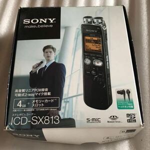 SONY ソニー ICレコーダー ICD-SX813 ボイスレコーダー リニアPCM 録音 元箱 説明書 CDROM 付属
