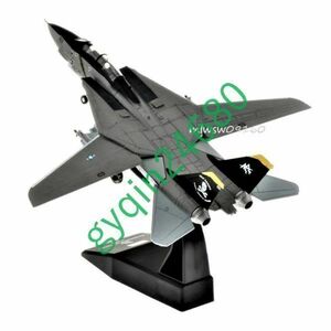 A033:1：100スケール F-14戦闘機 ミリタリー モデル スタンド付き ダイキャスト 飛行機