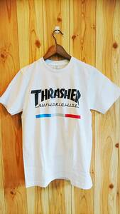 スラッシャー（THRASHER）・スケーター系Ｔシャツ・新品・入荷・Ｌサイズ・白・送料無料・④