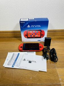 SONY ソニー PS Vita PlayStation Vita Wi-Fiモデル メタリック レッド PCH-2000 ZA26 箱付 動作確認済 メモリカード付 8GB