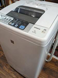 送料無料S65501 HITACHI 全自動洗濯機 NW-Z79E3 7kg 日立 洗濯機 2017年製 縦型 白い約束