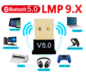 Bluetooth 5.0 USBアダプタ 超小型 レシーバー ブルートゥース 子機 PC用 アダプタ ナノサイズ