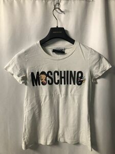MOSCHINO Betty Boop Tシャツ サイズ40 白 レディース 中古 ha-3
