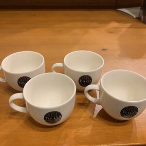 タリーズコーヒー　未使用ロゴデミタスカップ　４個セット　　送料込み。