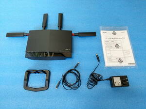 ☆使用わずか・美品☆ BUFFALO WXR-5700AX7S 5GHz/2.4GHz Wi-Fi6（11ax）対応 無線/有線LANルーター USB簡易NAS WANポート10Gbps