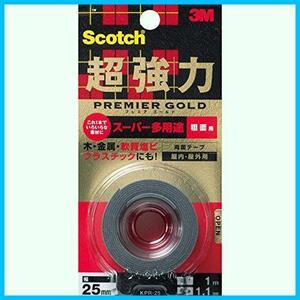 注目♪ スコッチ 超強力両面テープ プレミアゴールド(スーパー多用途)粗面用 KPR-25 25mm×1M