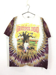 古着 90s Grateful Dead 「Rip Van Winkle」 両面 ロック バンド タイダイ Tシャツ M 古着