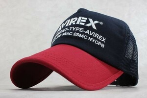 大きいサイズ XL アヴィレックス AVIREX NUMBERRING メッシュキャップ ネイビー　野球帽