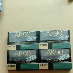 カセットテープ TDK AR90 forCD 4本セット送料無料