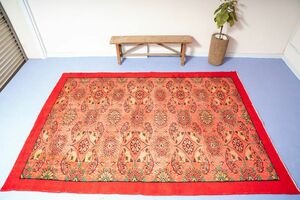 【Rug Store SophoraWholesale】279×189cm 手織り 絨毯 カーペット ヴィンテージ ラグ ペルシャ絨毯 アウトレット bB0420012