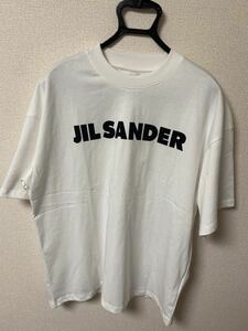 JIL SANDER ジル・サンダー ホワイト オーバーサイズ ロゴTシャツ L