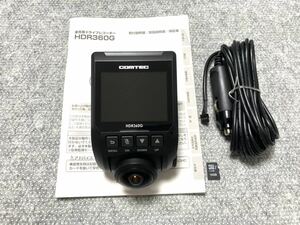 a52 美品 コムテック COMTEC GPS＋360°カメラ搭載 ドライブレコーダー　HDR360G